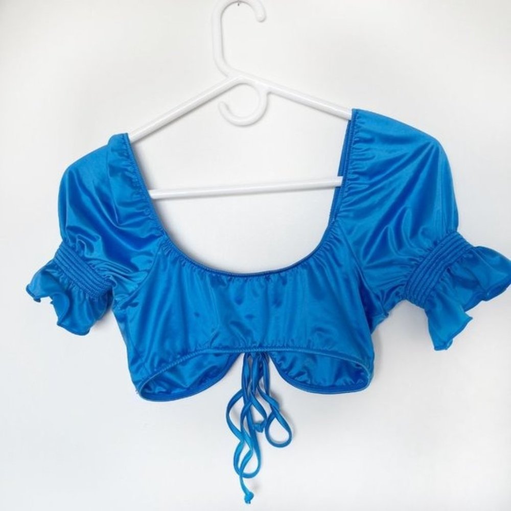 Nwt Frankie’s Bikinis X Naomi Osaka Carly Satin T… - image 3